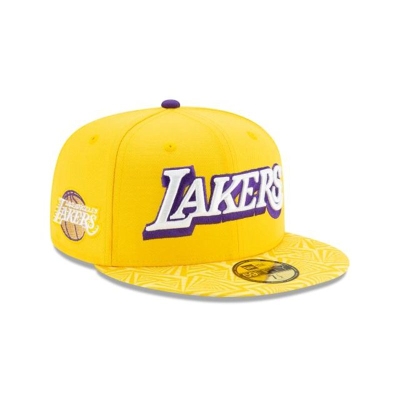 Los Angeles Lakers Gorra | New Era 2019 NBA Authentics City Series 59fifty Fitted Cap Mexico - Amarillos